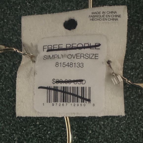 Free People Textured Gold Hoop Earrings - Picture 3 of 3